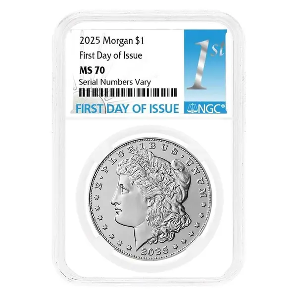 Default 2025 Morgan Silver Dollar NGC MS 70 FDOI