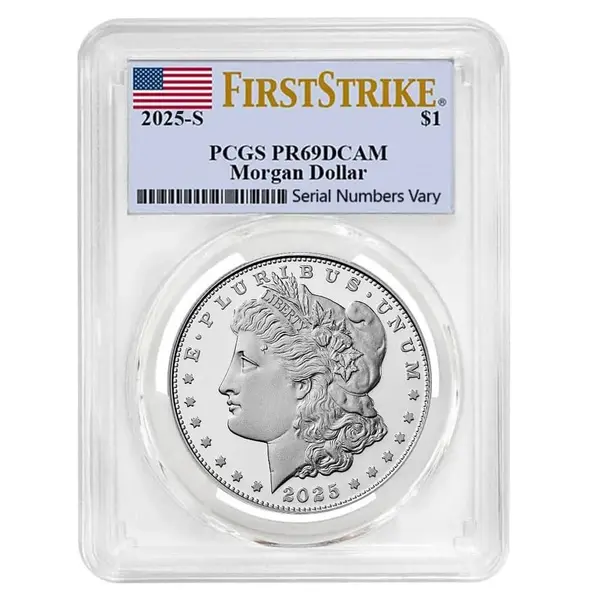 Default 2025-S Morgan Silver Dollar Proof Coin PCGS PF 69 FS