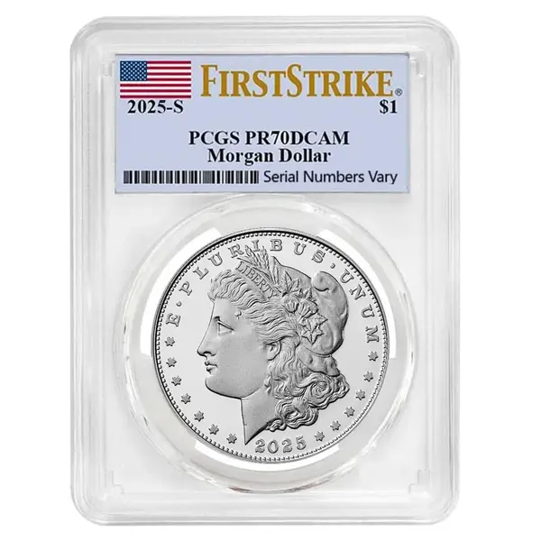 Default 2025-S Morgan Silver Dollar Proof Coin PCGS PF 70 FS