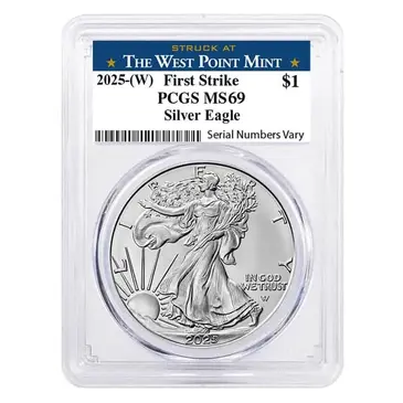 Default 2025 (W) 1 oz Silver American Eagle PCGS MS 69 FS West Point