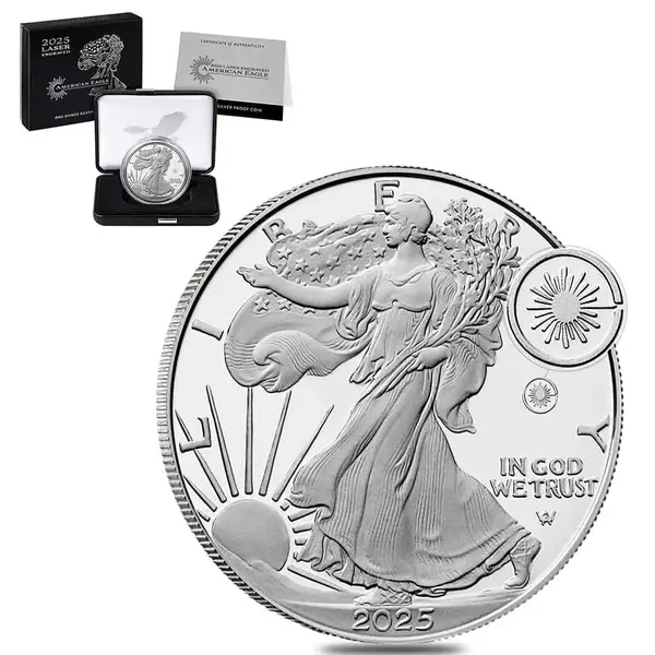 Default <!--StartFragment--><div data-v-8b2d0af8=""><div><div><span data-v-8b2d0af8="">2025-W Laser Beam Privy 1 oz Proof Silver American Eagle (w/Box &amp; COA)</span></div></div></div><br><!--EndFragment-->
