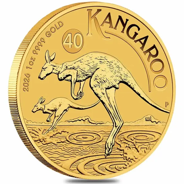 Default 2026 1 oz Australian Gold Kangaroo Perth Mint BU