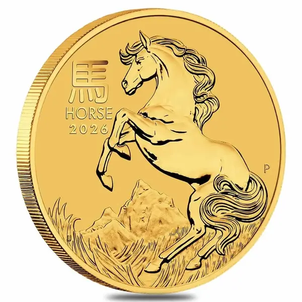 Default 2026 2 oz Gold Lunar Horse BU Australian Perth Mint