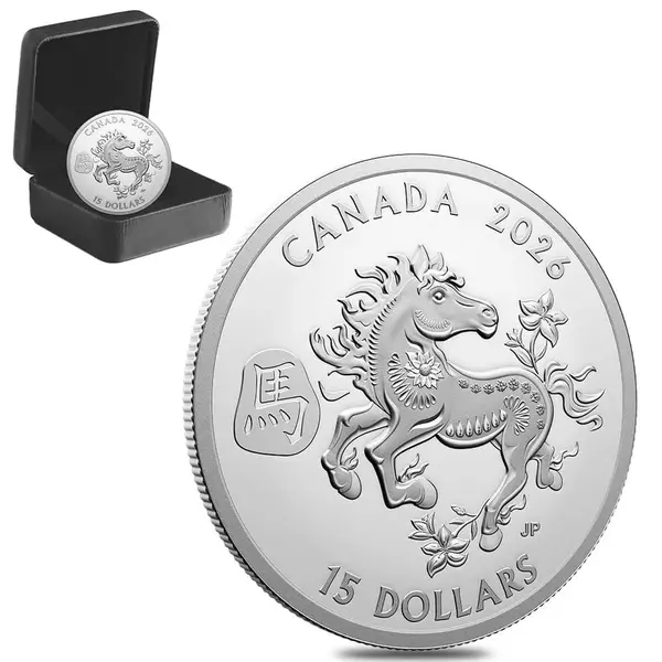 Default 2026 Canada 1 oz Silver Lunar Year of the Horse Coin