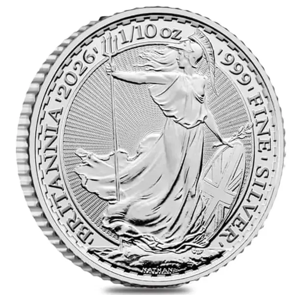 Default 2026 Great Britain 1/10 oz Silver Britannia Coin BU