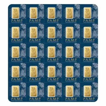 PAMP Suisse 25x1 gram Gold Bar PAMP Suisse Fortuna Multigram+25 (In Assay)