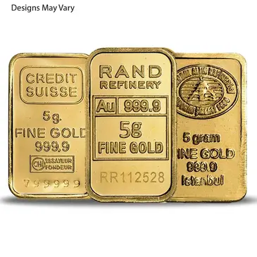 Generic 5 gram Generic Gold Bar .999+ Fine (Secondary Market)