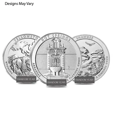 Default 5 oz Silver America the Beautiful ATB Uncirculated Coin (Random)