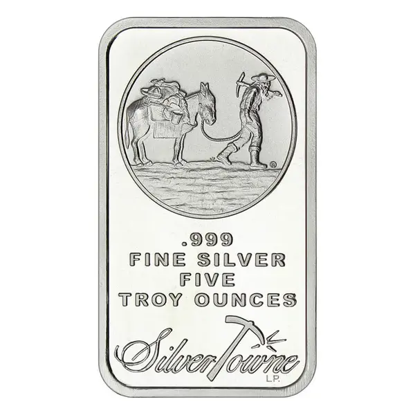 Default <p>5 oz SilverTowne Prospector Silver Bar .999 Silver</p>