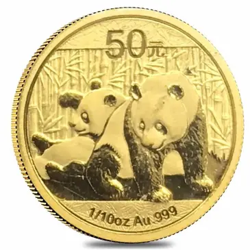 Default Chinese 1/10 oz Gold Panda Proof/Unc (Random Year, Sealed)