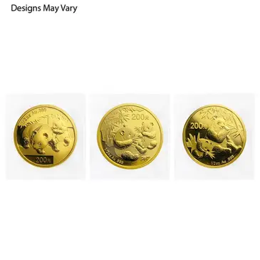 Default Chinese 1/2 oz Gold Panda Proof/Unc Sealed (Random Year)