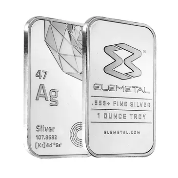 Default Elemetal Mint 1 oz Silver Bar .999 Fine