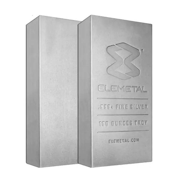 Default Elemetal Mint 100 oz Silver Bar .999 Fine