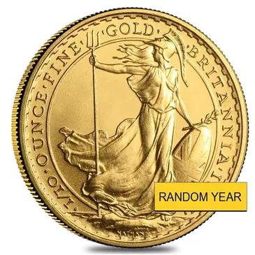 Default <p>Great Britain 1/10 oz Britannia Gold Coin BU/Proof (Random Year)</p>