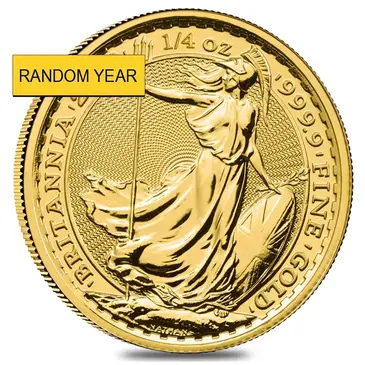 British Great Britain 1/4 oz Britannia Gold Coin BU/Proof (Random Year)