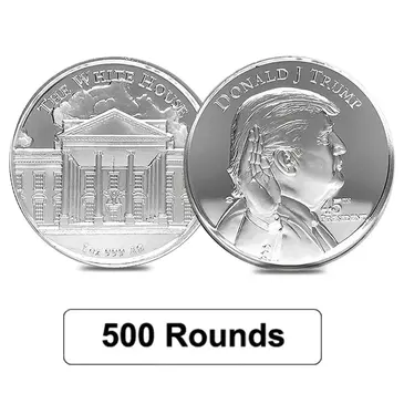 Default Lot of 500 - 1 oz President Donald J. Trump Silver Round .999 Fine