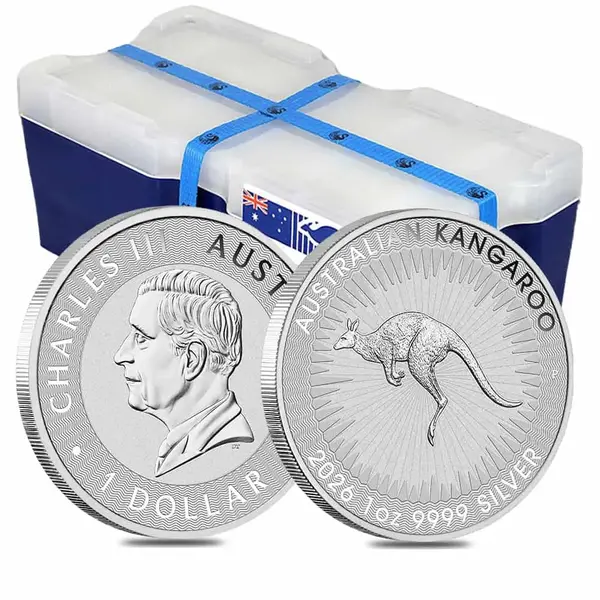 Default Monster Box of 250 - 2026 1 oz Australian Silver Kangaroo Perth Mint BU