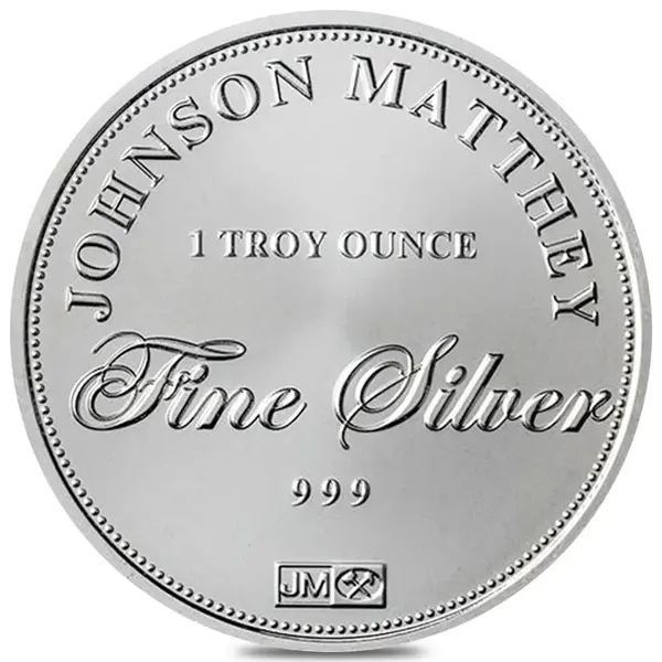 Default New - 1 oz Johnson Matthey (JM) Silver Round .999 Fine
