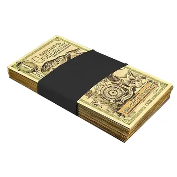 Default Pack of 100 - 1 South Dakota Goldback 1/1000 oz 24K Gold Foil Aurum Note