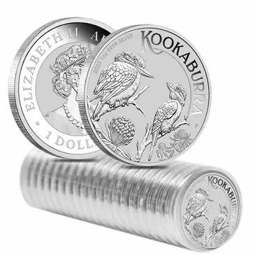 Default Roll of 20 - 2023 1 oz Silver Australian Kookaburra Perth Mint .9999 Fine BU In Cap (Tube, Lot of 20)