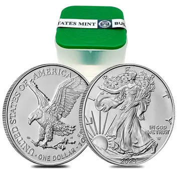 Default <p>Roll of 20 - 2024 1 oz Silver American Eagle $1 Coin BU</p>