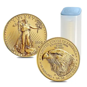 Default Roll of 40 - 2023 1/4 oz Gold American Eagle $10 Coin BU (Lot, Tube of 40)