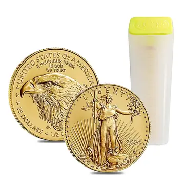 Default <p>Roll of 40 - 2024 1/2 oz Gold American Eagle $25 Coin BU</p>