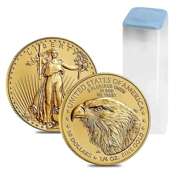 Default Roll of 40 - 2026 1/4 oz Gold American Eagle $10 Coin BU