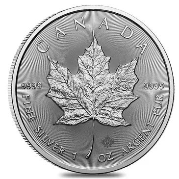 Default Silver at Spot - 2025 1 oz Canadian Silver Maple Leaf Coin BU