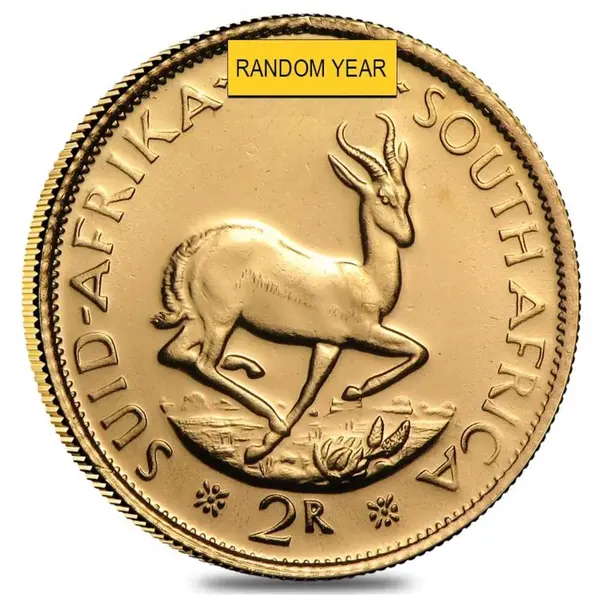Default South Africa 2 Rand Gold Coin AU (Random Year)