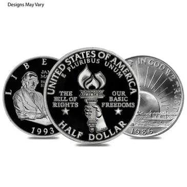Default US Mint Silver Half Dollar Commem Coin BU/Proof (Random Design)