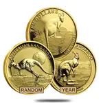 Default 1/10 oz Australian Kangaroo/Nugget Gold Coin .9999 Fine BU/Proof (Random Year)