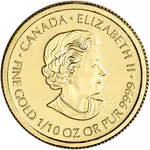 1/10 oz Gold Canada Special Service Force $5 Coin BU (Random Year)