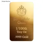 1/100 oz Generic Gold Bar .999+ Fine (Secondary Market)