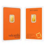 1/2 Gram Gold Bar Valcambi Suisse .9999 Fine (in Assay)