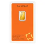 1/2 Gram Gold Bar Valcambi Suisse .9999 Fine (in Assay)