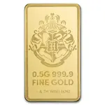 1/2 Gram Harry Potter 25th Anniversary Gold Bar .9999 Fine (in TEP)