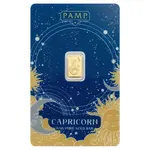 1/2 Gram PAMP Suisse Capricorn Zodiac Gold Bar (in Assay)