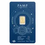 1/2 Gram PAMP Suisse Sagittarius Zodiac Gold Bar (in Assay)