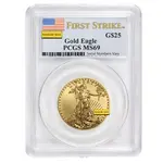 American 1/2 oz $25 Gold American Eagle PCGS MS 69 (Random Year)