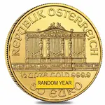 1/2 oz Austrian Gold Philharmonic Coin (Random Year)