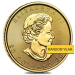 Canadian 1/2 oz Canadian Gold Maple Leaf $20 Coin (Random Year)