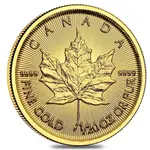 1/20 oz Canadian Gold Maple Leaf $1 Coin (Random Year)