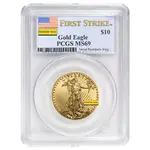 1/4 oz $10 Gold American Eagle PCGS MS 69 (Random Year)