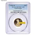 1/4 oz $10 Proof Gold American Eagle NGC/PCGS PF 70 (Random Year)