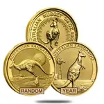 1/4 oz Australian Kangaroo/Nugget Gold Coin .9999 Fine BU/PF (Random Year)