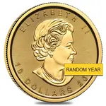 Canadian 1/4 oz Canadian Gold Maple Leaf $10 Coin (Random Year)