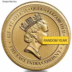 1/4 oz St. Helena Gold Guinea Coin BU (Random Year)