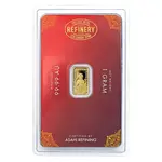 1 Gram Asahi Diwali Gold Bar .9999 Fine (in Assay)