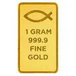 1 Gram Blessings of Jesus Christ Dove & Cross Gold Bar .9999 Fine (in TEP)
